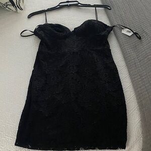Elegant Black Lace Dress